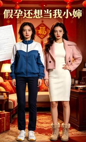 短剧《假孕还想当我小婶》海报