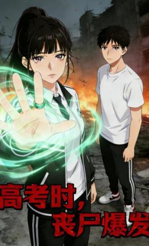 短剧《高考时，丧尸爆发》海报