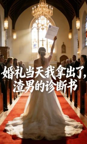 短剧《婚礼当天，我拿出渣男的诊断书》海报