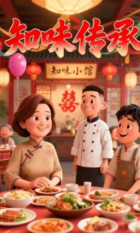 短剧《知味传承》海报