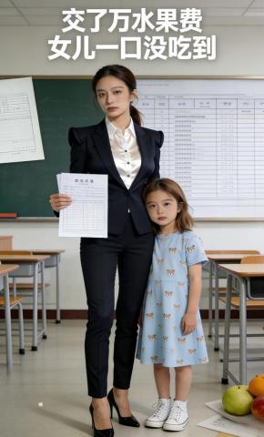 短剧《交了万水果费，女儿一口没吃到》海报