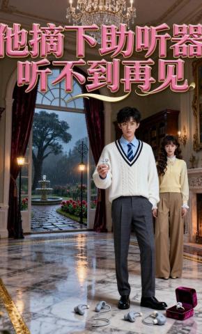 短剧《他摘下助听器，听不到再见》海报