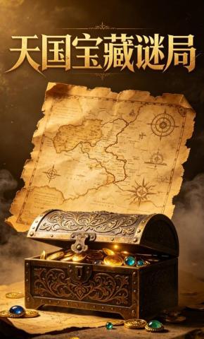 短剧《天国宝藏谜局》海报