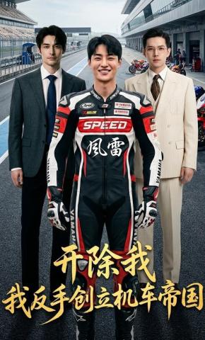 短剧《开除我，我反手创立机车帝国》海报