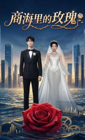 短剧《商海里的玫瑰》海报