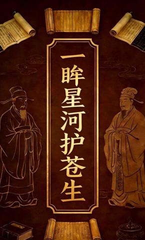 短剧《一眸星河护苍生》海报