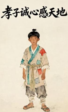 短剧《孝子诚心感天地》海报