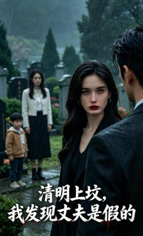 短剧《清明上坟，我发现丈夫是假的》海报