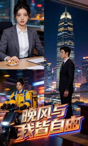 短剧《晚风与我皆自由》海报