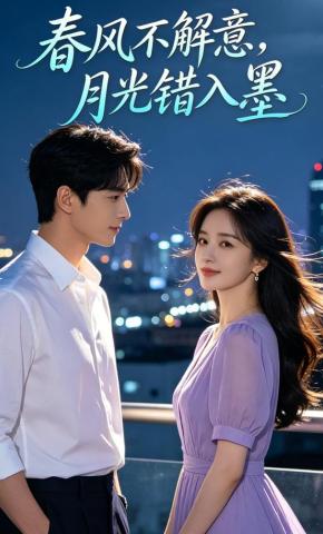 短剧《春风不解意，月光错入墨》海报