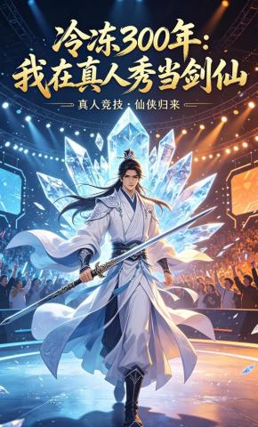 短剧《冷冻300年，我在真人秀当剑仙》海报