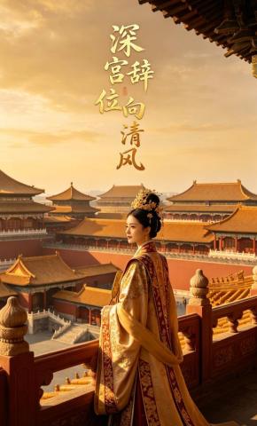 短剧《深宫辞位向清风》海报