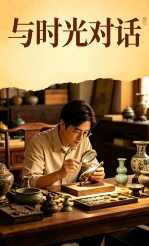 短剧《与时光对话》海报