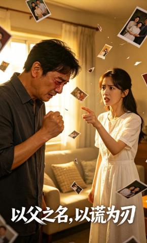 短剧《以父之名，以谎为刃》海报