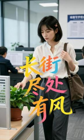 短剧《长街尽处有风》海报