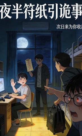 短剧《夜半符纸引诡事》海报