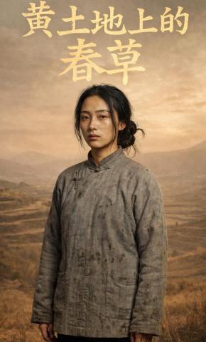 短剧《黄土地上的春草》海报