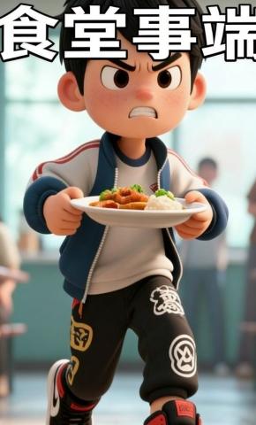 短剧《食堂事端》海报