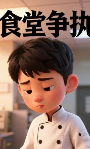 短剧《食堂争执》海报