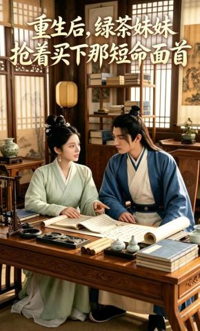 短剧《重生后，绿茶妹妹抢着买下那短命面首》海报