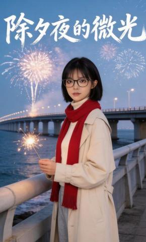 短剧《除夕夜的微光》海报