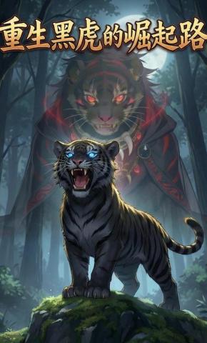 短剧《重生黑虎的崛起路》海报