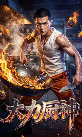 短剧《大力厨神》海报