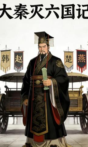 短剧《大秦灭六国记》海报