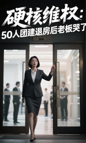 短剧《硬核维权：50人团建退房后老板哭了》海报