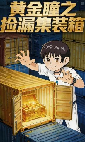 短剧《黄金瞳之捡漏集装箱》海报