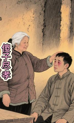短剧《傻子尽孝》海报