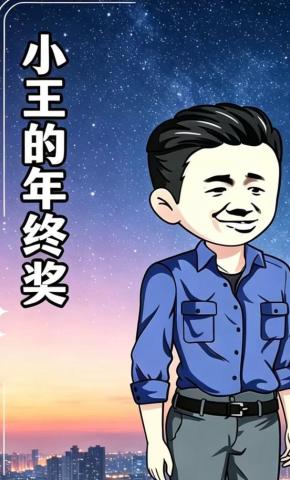 短剧《小王的年终奖》海报