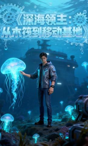 短剧《深海领主：从木筏到移动基地》海报