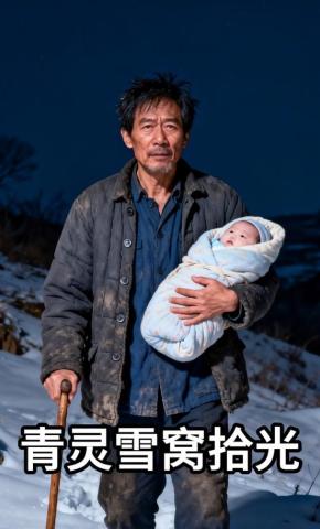 短剧《青灵雪窝拾光》海报