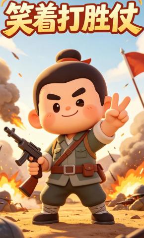 短剧《笑着打胜仗》海报
