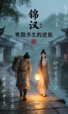 短剧《锦汉：寒微书生的逆旅》海报