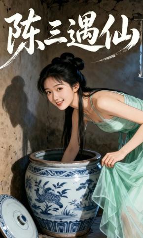 短剧《陈三遇仙》海报