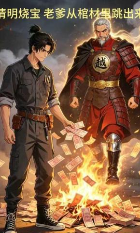 短剧《清明烧宝老爹从棺材里跳出来》海报