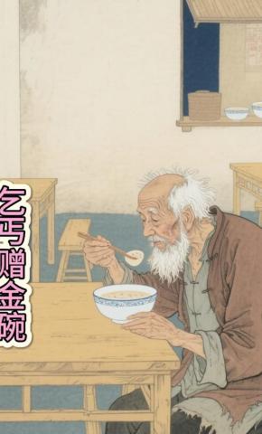 短剧《乞丐赠金碗》海报