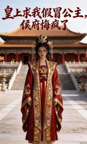 短剧《皇上求我假冒公主，侯府悔疯了》海报