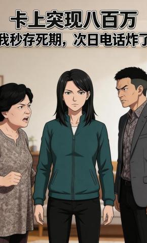 短剧《卡上突现八百万，我秒存死期，次日电话炸了》海报