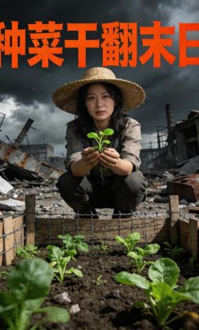 短剧《种菜干翻末日》海报