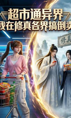 短剧《超市通异界，我在修真各界搞倒卖》海报