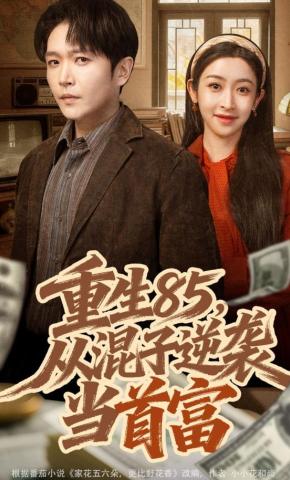 短剧《重生85，从混子逆袭当首富》海报
