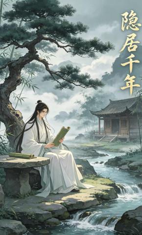 短剧《隐居千年》海报