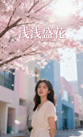 短剧《浅浅盛花》海报