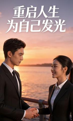 短剧《重启人生：为自己发光》海报