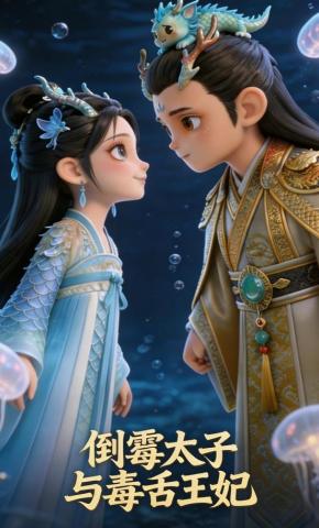 短剧《倒霉太子与毒舌王妃》海报