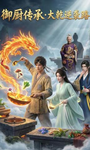 短剧《御厨传承大乾逆袭路》海报