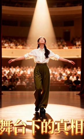 短剧《舞台下的真相》海报